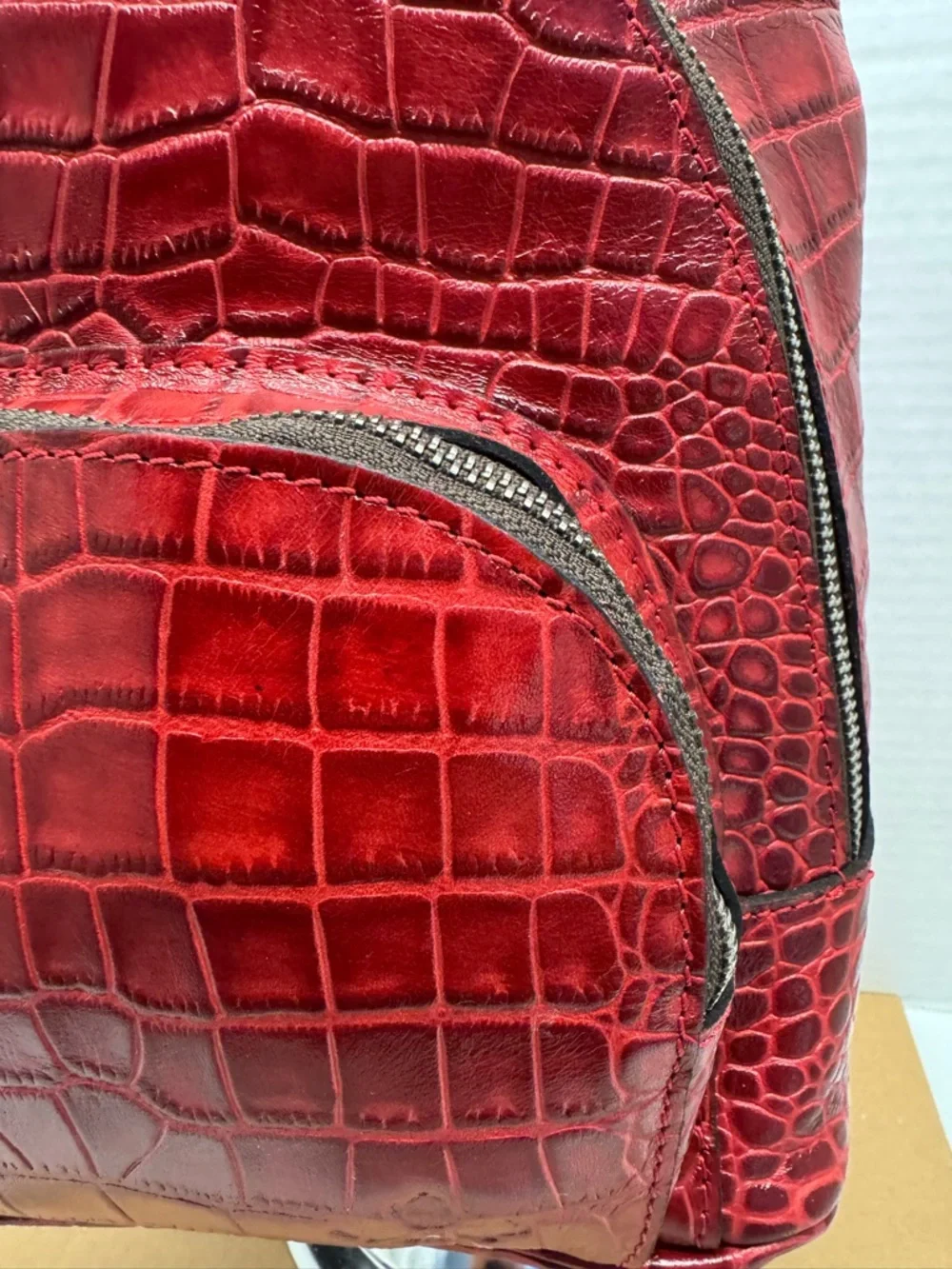 Patricia Nash Alencon Top Handle Small Leather Backpack - Picture 5 of 11